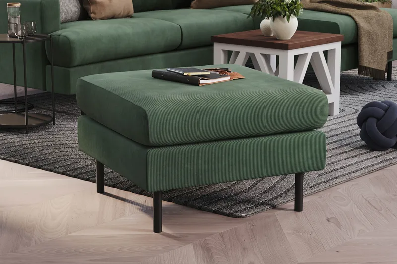 Menard Compact Fotpall 68 cm - Grön - Möbler - Vardagsrum - Stolar & sittmöbler - Pallar - Fotpall