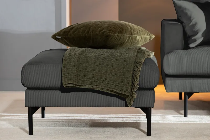 Menard Fotpall - Grå - Möbler - Vardagsrum - Stolar & sittmöbler - Pallar - Fotpall