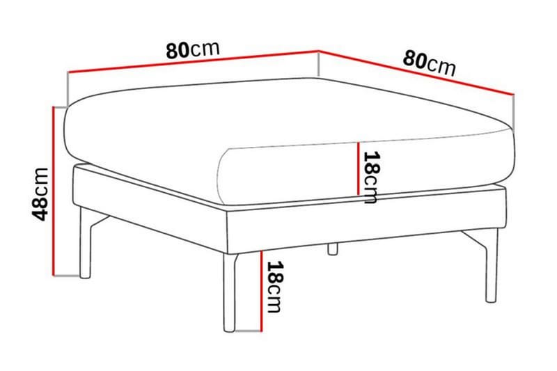 Menard Fotpall Grå/Svart - Möbler - Vardagsrum - Stolar & sittmöbler - Pallar - Fotpall
