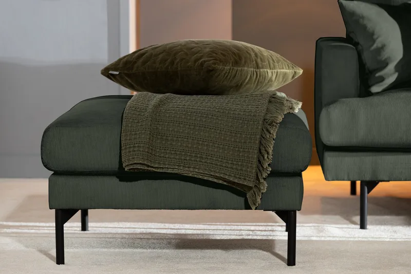 Menard Fotpall - Grön - Möbler - Vardagsrum - Stolar & sittmöbler - Pallar - Fotpall