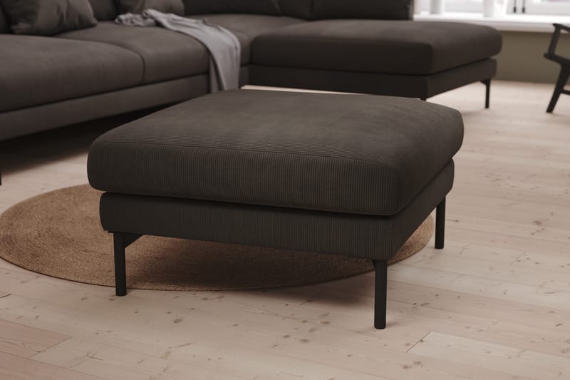 Menard Fotpall - Mörkgrå - Möbler - Vardagsrum - Stolar & sittmöbler - Pallar - Fotpall