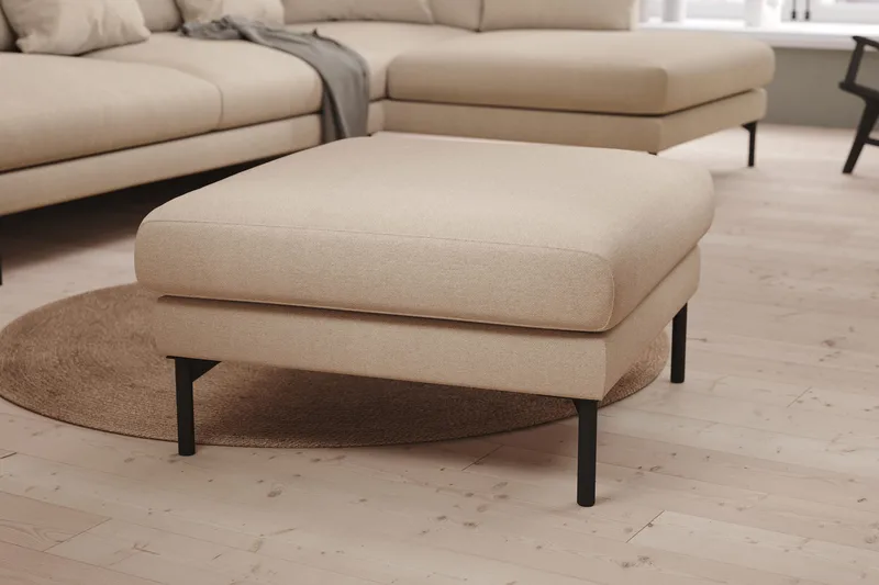 Menard Fotpall - Natur - Möbler - Vardagsrum - Stolar & sittmöbler - Pallar - Fotpall