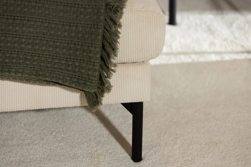 Menard Manchester Fotpall 87 cm Bred - Beige - Möbler - Vardagsrum - Stolar & sittmöbler - Pallar - Fotpall