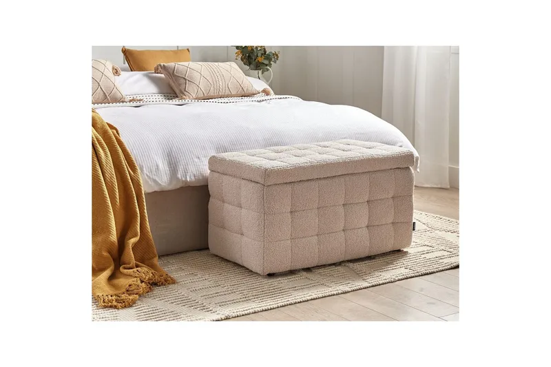 Fotpall Michigan Beige - Beige - Möbler - Vardagsrum - Stolar & sittmöbler - Pallar - Fotpall