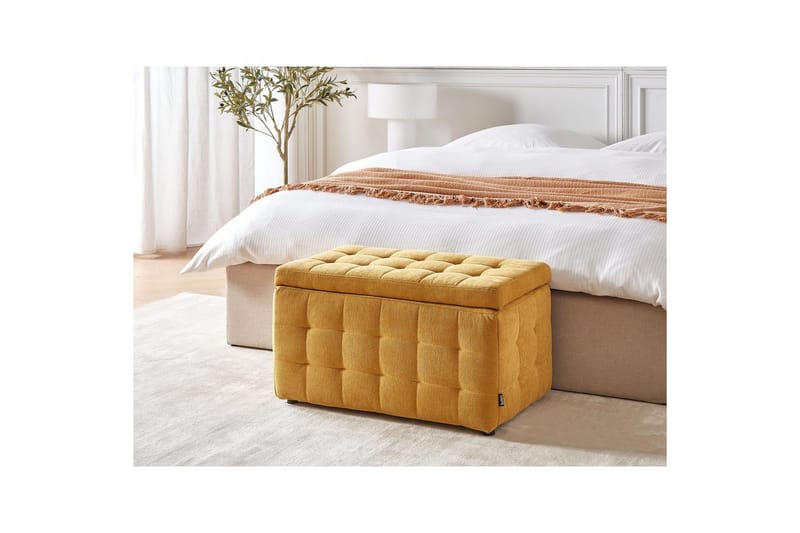 Fotpall Michigan Gul - Gul - Möbler - Vardagsrum - Stolar & sittmöbler - Pallar - Fotpall