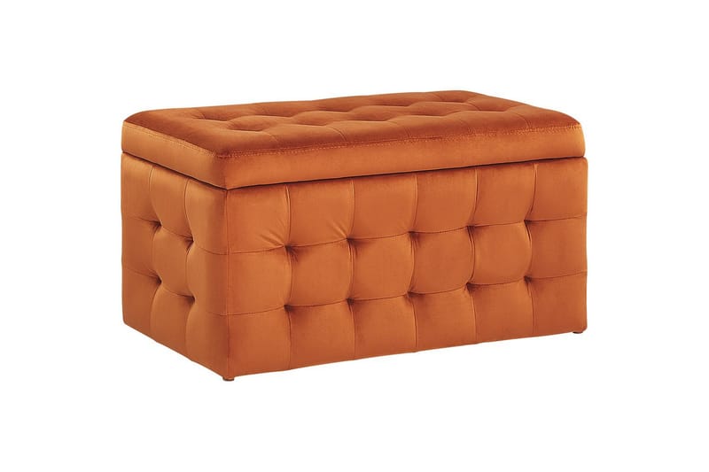 Fotpall Michigan Orange - Orange - Möbler - Vardagsrum - Stolar & sittmöbler - Pallar - Fotpall