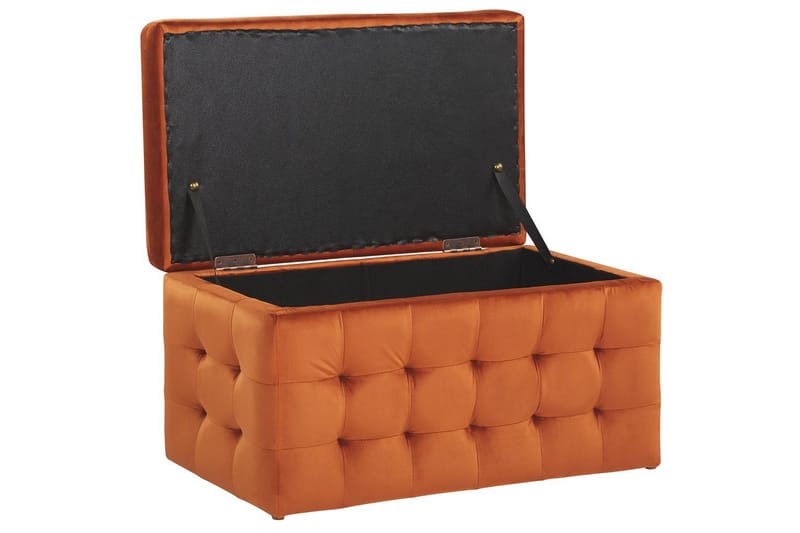 Fotpall Michigan Orange - Orange - Möbler - Vardagsrum - Stolar & sittmöbler - Pallar - Fotpall