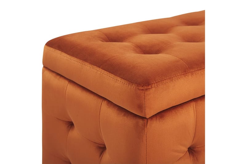 Fotpall Michigan Orange - Orange - Möbler - Vardagsrum - Stolar & sittmöbler - Pallar - Fotpall