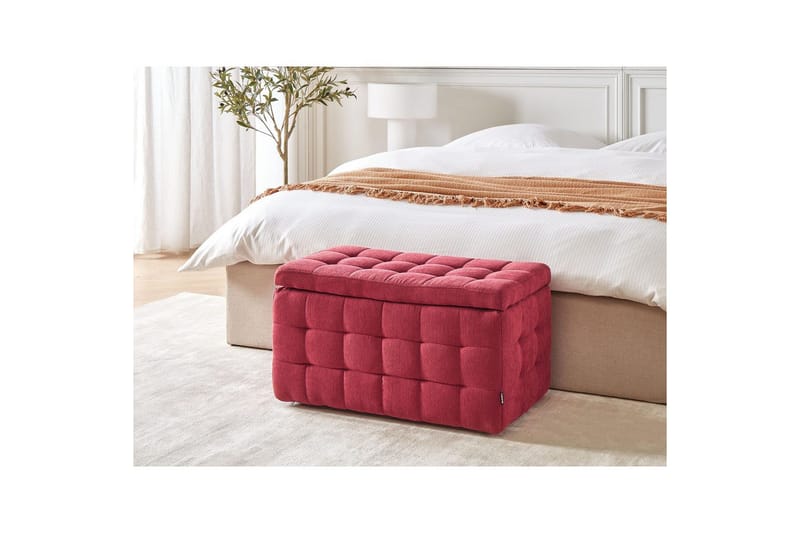 Fotpall Michigan Röd - Röd - Möbler - Vardagsrum - Stolar & sittmöbler - Pallar - Fotpall