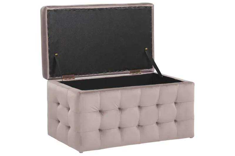 Fotpall Michigan Rosa - Rosa - Möbler - Vardagsrum - Stolar & sittmöbler - Pallar - Fotpall