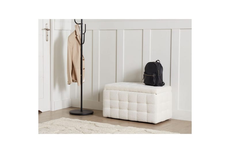 Fotpall Michigan Vit - Vit - Möbler - Vardagsrum - Stolar & sittmöbler - Pallar - Fotpall