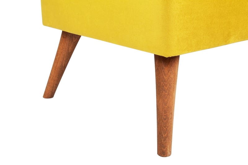 Mostert Fotpall - Gul - Möbler - Vardagsrum - Stolar & sittmöbler - Pallar - Fotpall