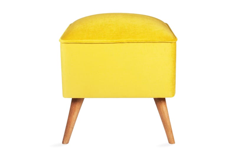 Mostert Fotpall - Gul - Möbler - Vardagsrum - Stolar & sittmöbler - Pallar - Fotpall