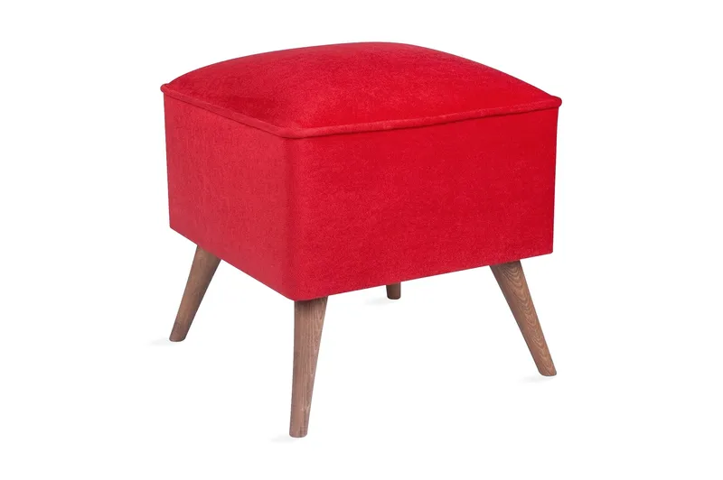 Mostert Fotpall - Röd - Möbler - Vardagsrum - Stolar & sittmöbler - Pallar - Fotpall