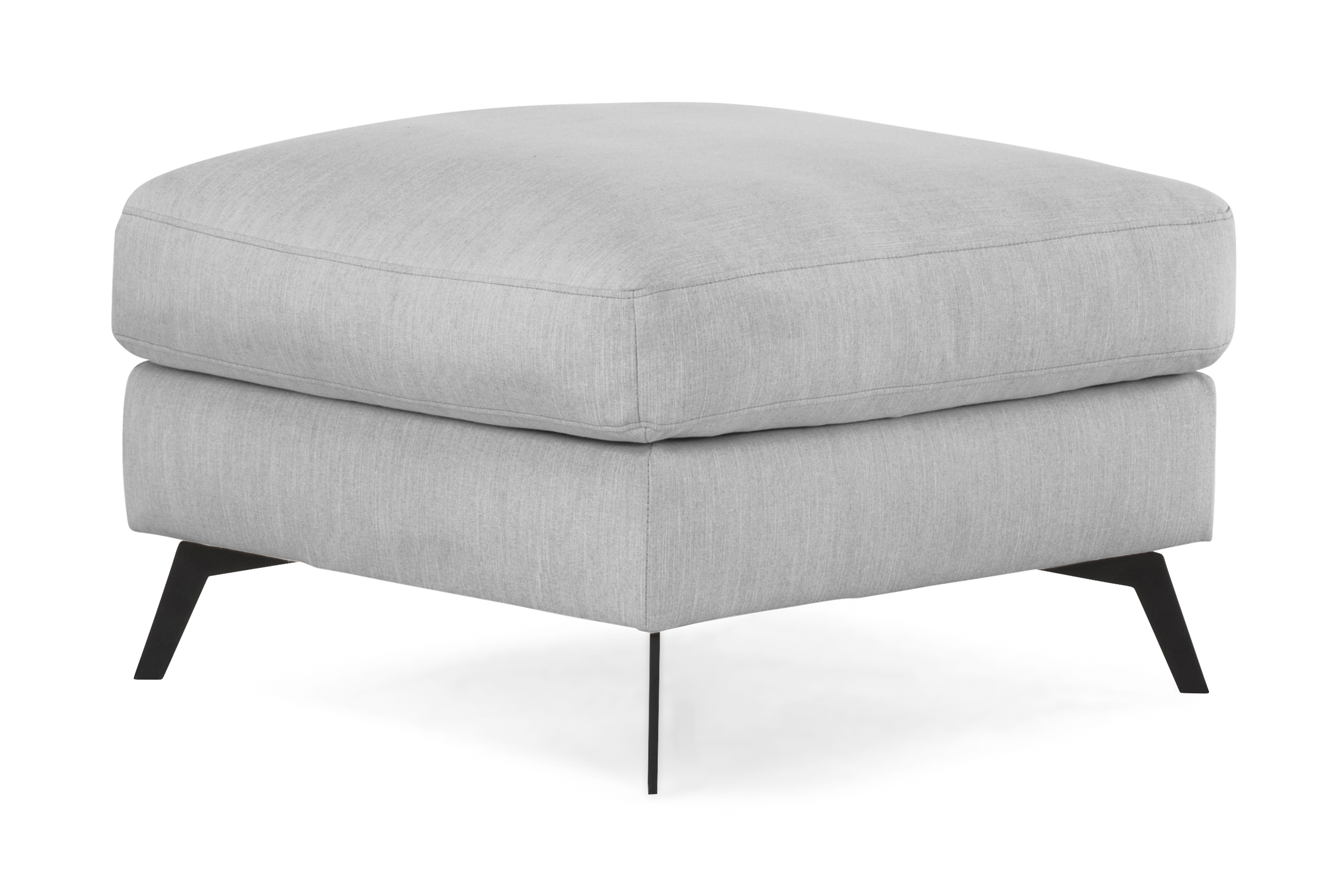 nashville lyx fotpall linnegrå/svarta ben -