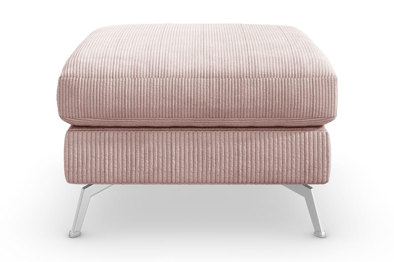 NASHVILLE LYX Fotpall Rosa/Krom - Möbler - Vardagsrum - Stolar & sittmöbler - Pallar - Fotpall