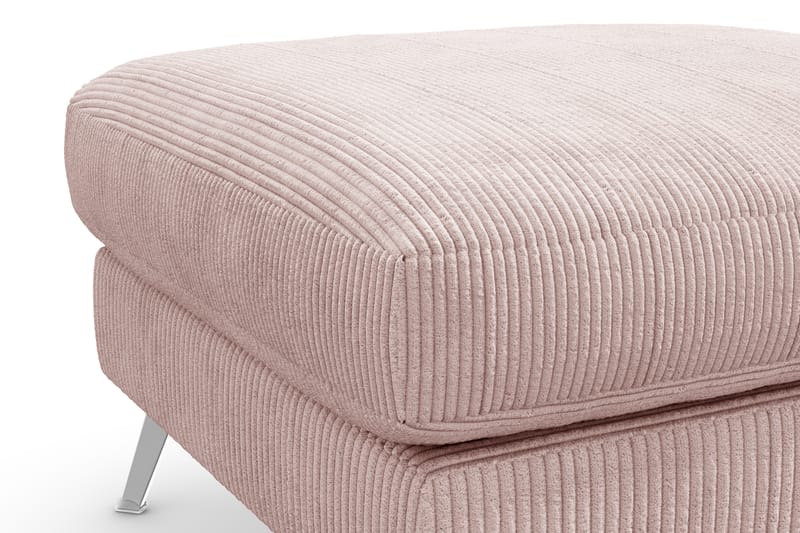 NASHVILLE LYX Fotpall Rosa/Krom - Möbler - Vardagsrum - Stolar & sittmöbler - Pallar - Fotpall