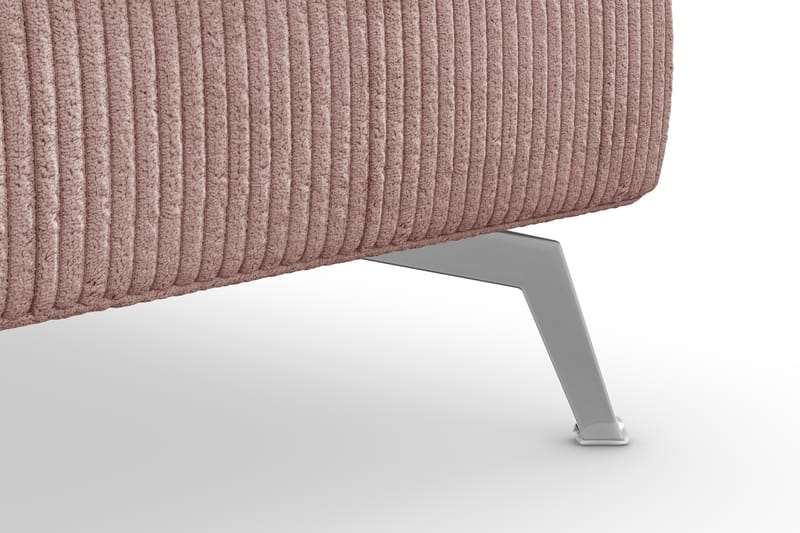NASHVILLE LYX Fotpall Rosa/Krom - Möbler - Vardagsrum - Stolar & sittmöbler - Pallar - Fotpall