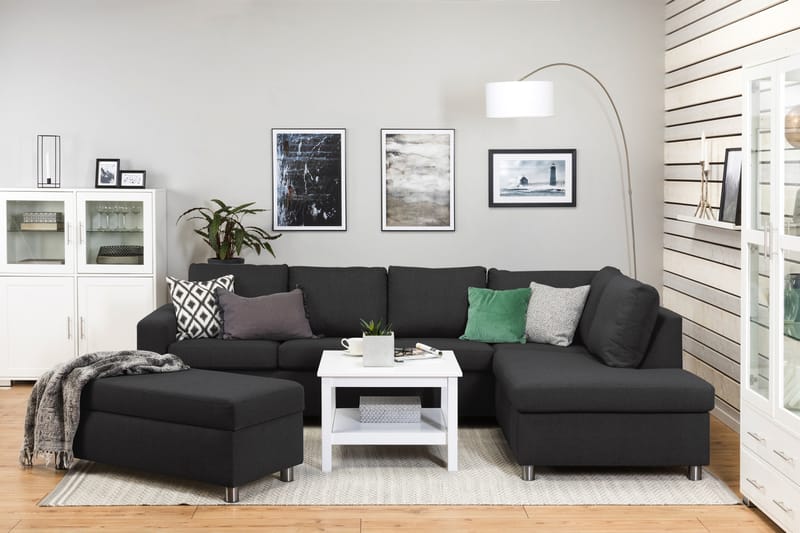 NEW YORK Fotpall med Förvaring 120x50 Antracit - Möbler - Vardagsrum - Stolar & sittmöbler - Pallar - Fotpall