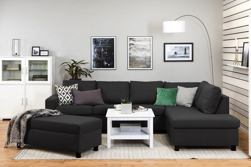 NEW YORK Fotpall med Förvaring 120x50 Antracit - Möbler - Vardagsrum - Stolar & sittmöbler - Pallar - Fotpall