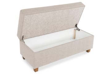 NEW YORK Fotpall med Förvaring 120x50 Beige