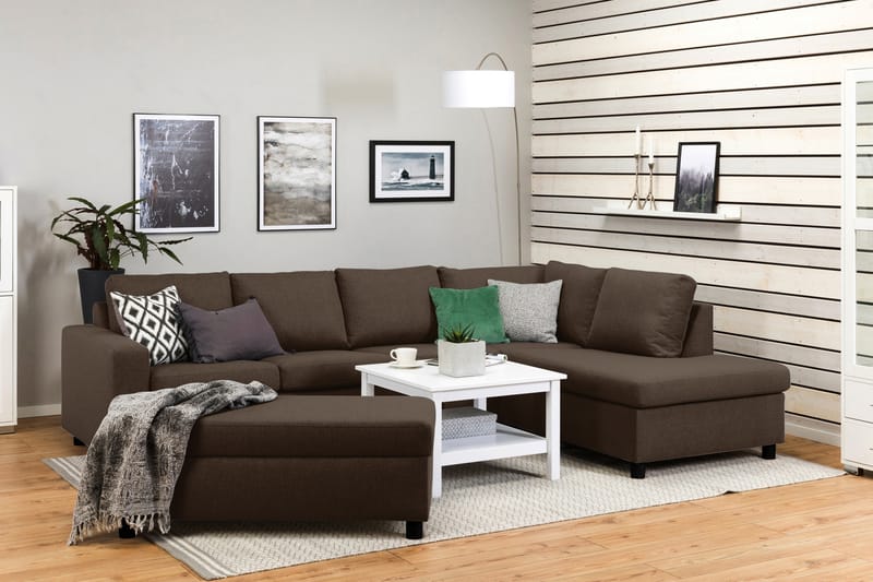 NEW YORK Fotpall med Förvaring 120x50 Brun - Möbler - Vardagsrum - Stolar & sittmöbler - Pallar - Fotpall