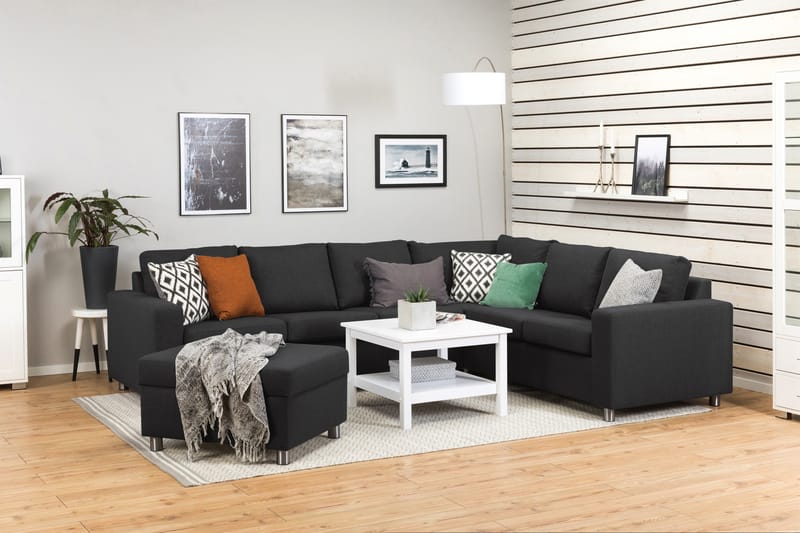 NEW YORK Fotpall med Förvaring 80x65 Antracit - Möbler - Vardagsrum - Stolar & sittmöbler - Pallar - Fotpall