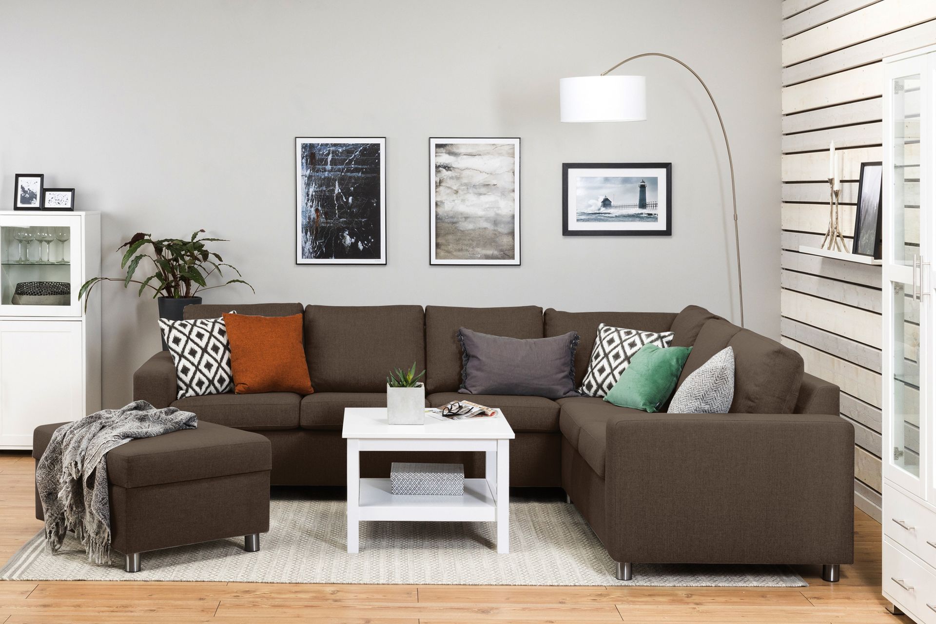 NEW YORK Fotpall med Förvaring 80x65 Brun - Möbler - Vardagsrum - Stolar & sittmöbler - Pallar - Fotpall