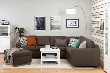 NEW YORK Fotpall med Förvaring 80x65 Brun - Möbler - Vardagsrum - Stolar & sittmöbler - Pallar - Fotpall