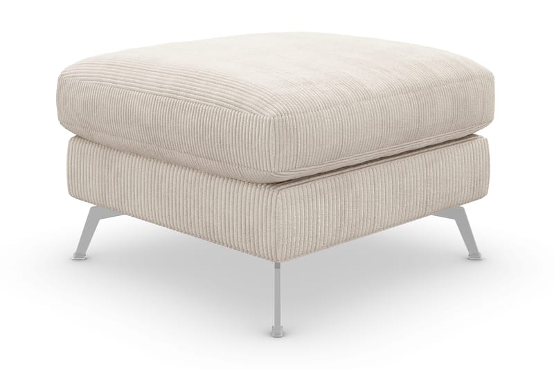Ocean Lyx Fotpall - Beige/Krom - Möbler - Vardagsrum - Stolar & sittmöbler - Pallar - Fotpall