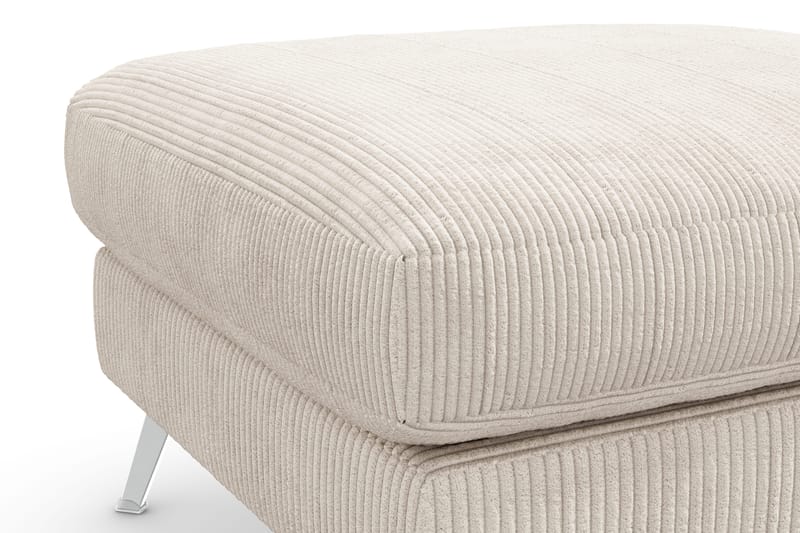 Ocean Lyx Fotpall - Beige/Krom - Möbler - Vardagsrum - Stolar & sittmöbler - Pallar - Fotpall
