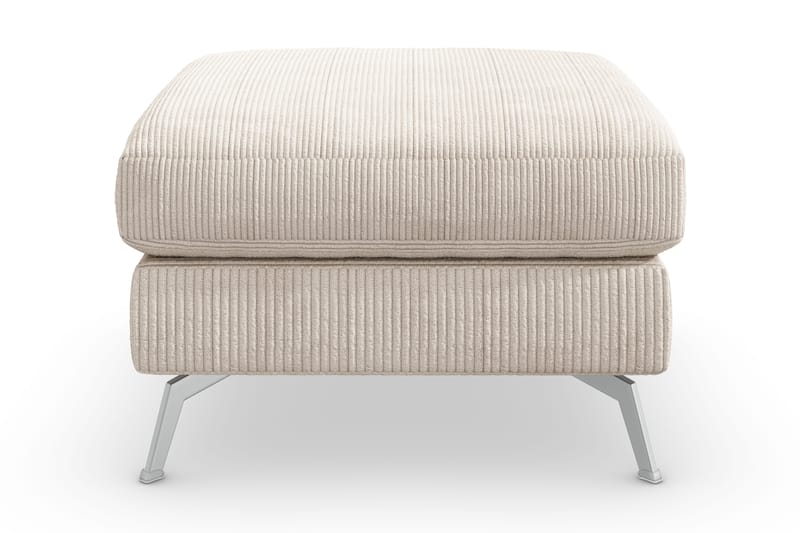 Ocean Lyx Fotpall - Beige/Krom - Möbler - Vardagsrum - Stolar & sittmöbler - Pallar - Fotpall