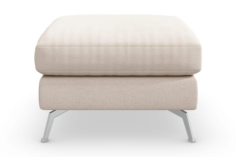 Ocean Lyx Fotpall - Beige/Krom - Möbler - Vardagsrum - Stolar & sittmöbler - Pallar - Fotpall