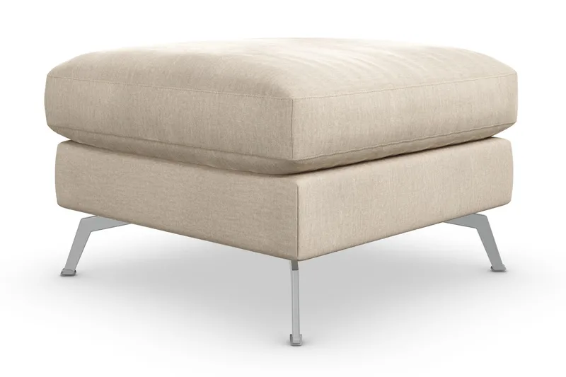 Ocean Lyx Fotpall - Beige/Sammet - Möbler - Vardagsrum - Stolar & sittmöbler - Pallar - Fotpall