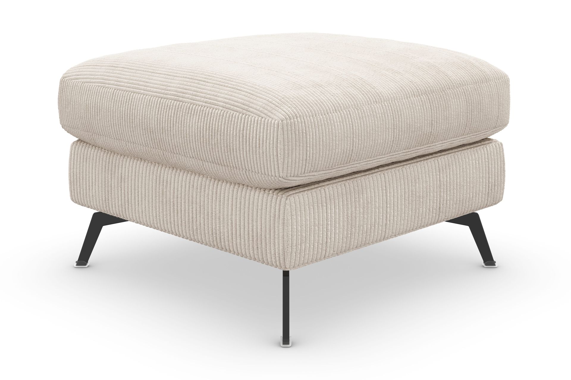 ocean lyx fotpall - beige/svart