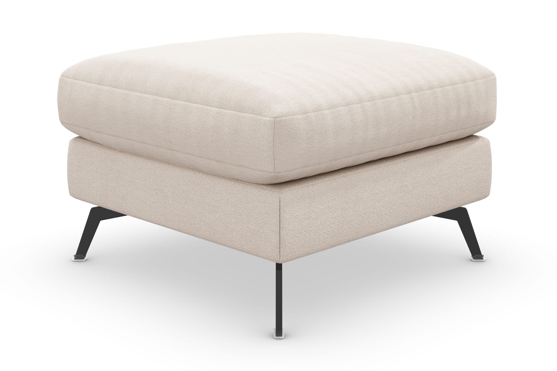 Ocean Lyx Fotpall - Beige/Svart