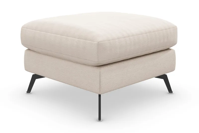 Ocean Lyx Fotpall - Beige/Svart - Möbler - Vardagsrum - Stolar & sittmöbler - Pallar - Fotpall