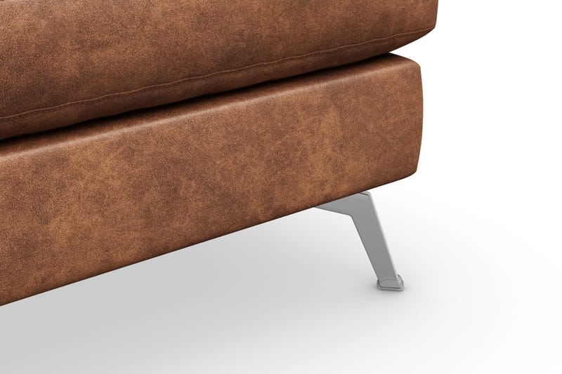 Ocean Lyx Fotpall - Brun/Läder - Möbler - Vardagsrum - Stolar & sittmöbler - Pallar - Fotpall