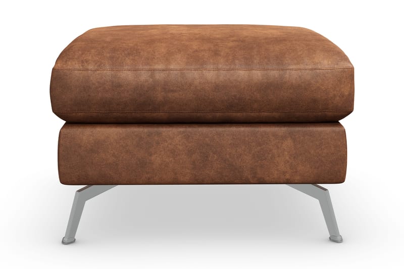 Ocean Lyx Fotpall - Brun/Läder - Möbler - Vardagsrum - Stolar & sittmöbler - Pallar - Fotpall