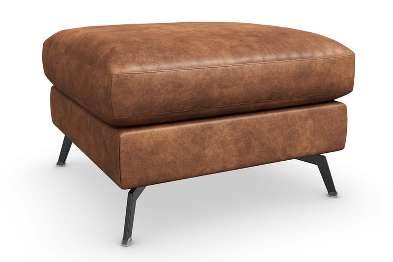 Ocean Lyx Fotpall - Brun/Läder - Möbler - Vardagsrum - Stolar & sittmöbler - Pallar - Fotpall