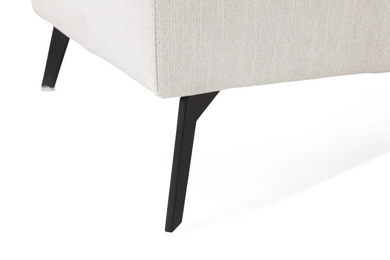 Ocean Lyx Fotpall - Linnebeige , Svarta Ben - Möbler - Vardagsrum - Stolar & sittmöbler - Pallar - Fotpall