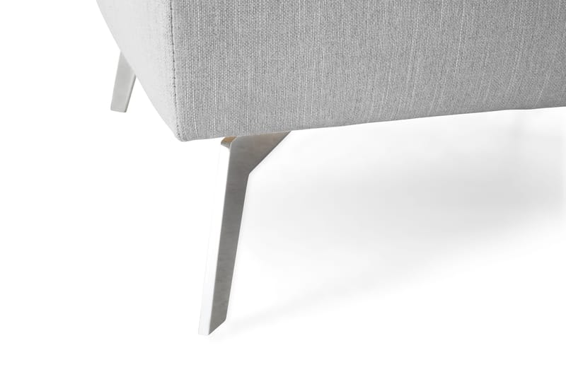 Ocean Lyx Fotpall - Linnegrå, Krom Ben - Möbler - Vardagsrum - Stolar & sittmöbler - Pallar - Fotpall