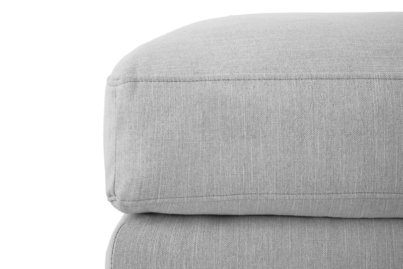 Ocean Lyx Fotpall - Linnegrå, Svarta Ben - Möbler - Vardagsrum - Stolar & sittmöbler - Pallar - Fotpall