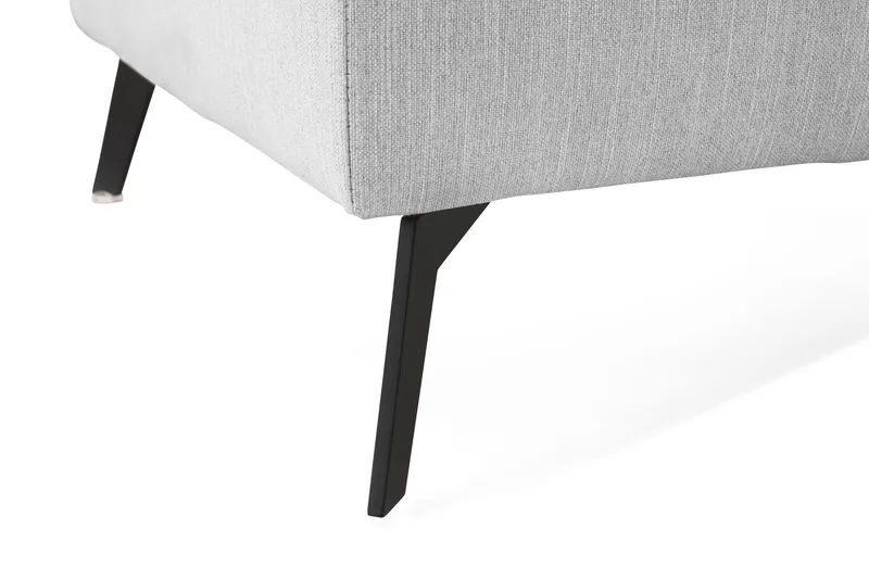 Ocean Lyx Fotpall - Linnegrå, Svarta Ben - Möbler - Vardagsrum - Stolar & sittmöbler - Pallar - Fotpall