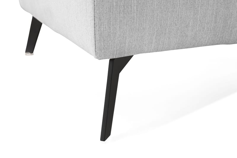 Ocean Lyx Fotpall - Linnegrå, Svarta Ben - Möbler - Vardagsrum - Stolar & sittmöbler - Pallar - Fotpall