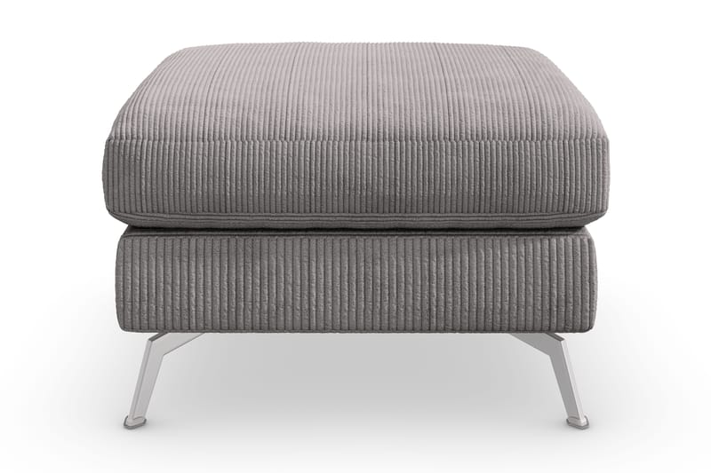 Ocean Lyx Fotpall - Mörkgrå/Krom - Möbler - Vardagsrum - Stolar & sittmöbler - Pallar - Fotpall