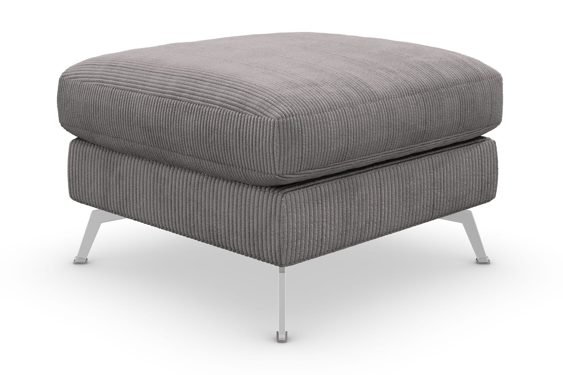 ocean lyx fotpall - mörkgrå/krom