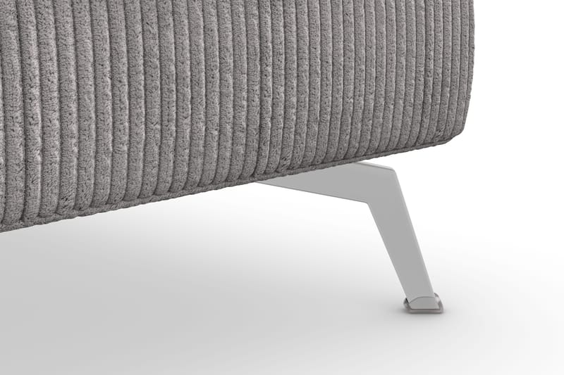 Ocean Lyx Fotpall - Mörkgrå/Krom - Möbler - Vardagsrum - Stolar & sittmöbler - Pallar - Fotpall