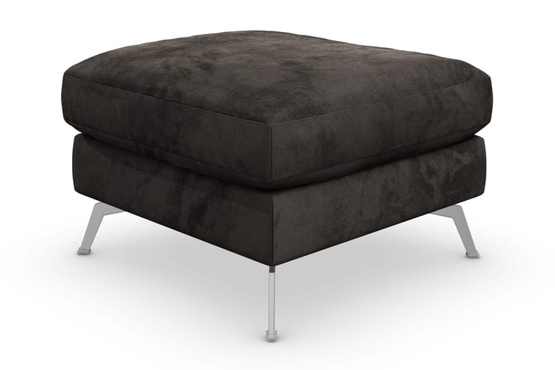 Ocean Lyx Fotpall - Mörkgrå/Sammet - Möbler - Vardagsrum - Stolar & sittmöbler - Pallar - Fotpall