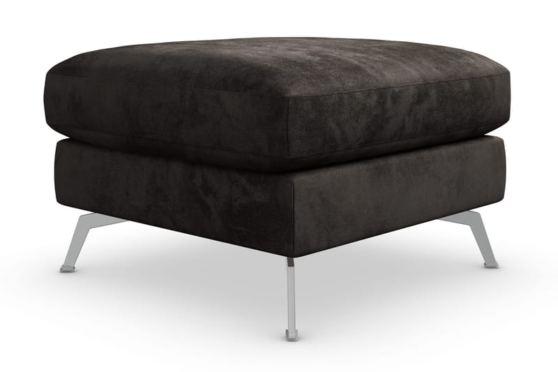 Ocean Lyx Fotpall - Mörkgrå/Sammet - Möbler - Vardagsrum - Stolar & sittmöbler - Pallar - Fotpall
